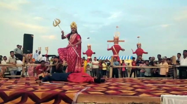 दशहरा रंग स्वच्छोत्सव संग सांस्कृतिक कार्यक्रमों के रंग में रंगा स्टेडियम