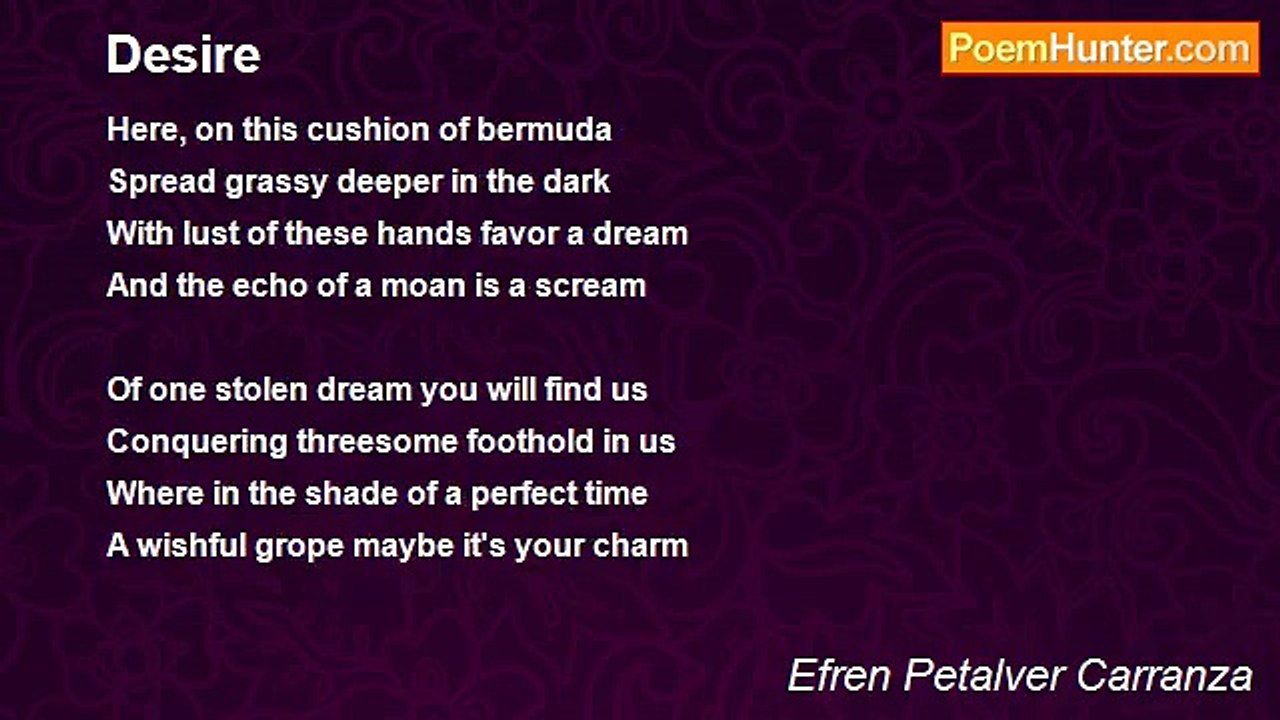 Efren Petalver Carranza - Desire