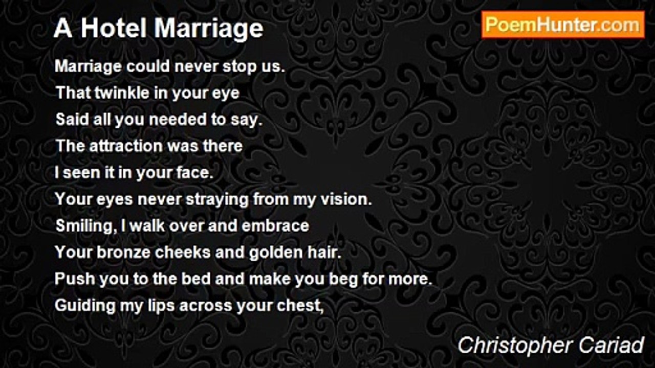 Christopher Cariad - A Hotel Marriage