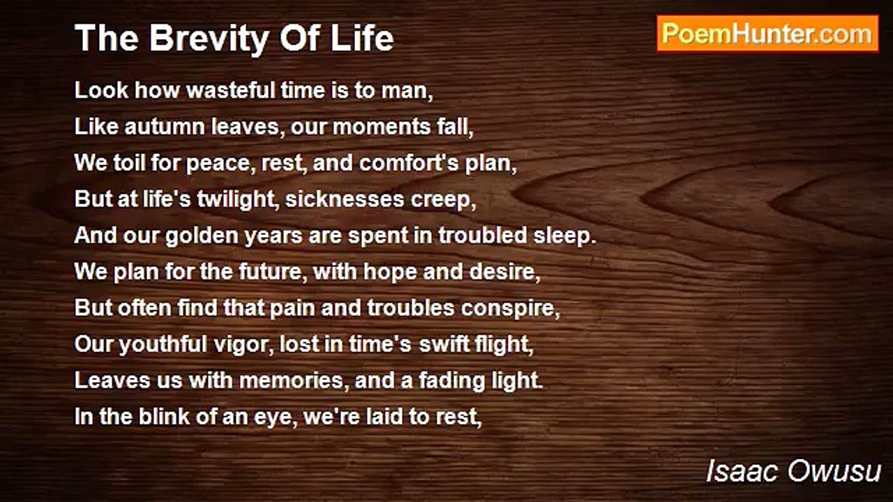 Isaac Owusu - The Brevity Of Life