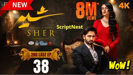 Sher 2nd Last Episode 38 - 1st October 2025 - ARY Digital Drama