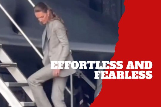 Princess of Wales makes daring move stepping off plane in sky-high heels