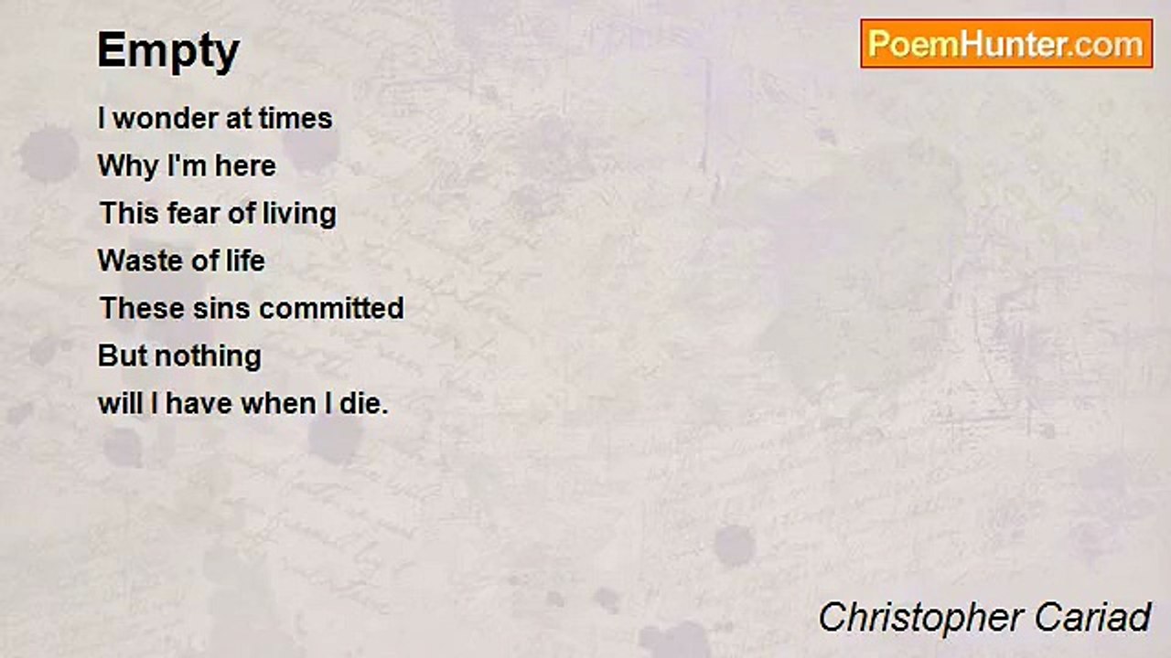 Christopher Cariad - Empty