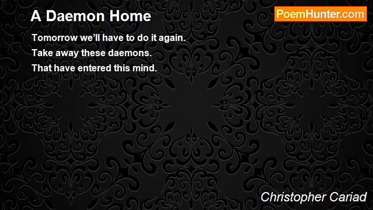 Christopher Cariad - A Daemon Home