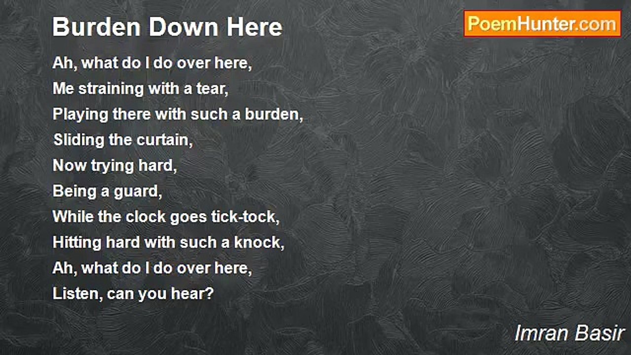 Imran Basir - Burden Down Here