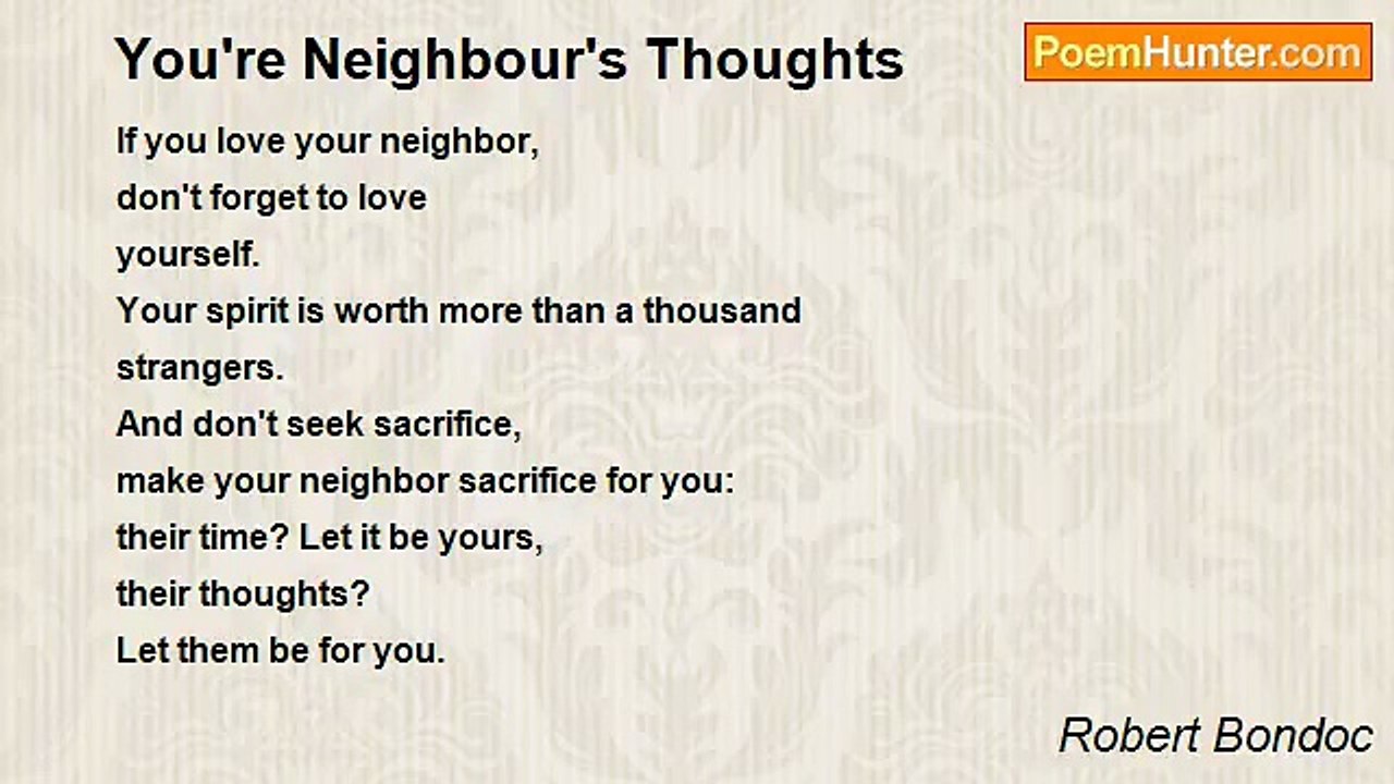Robert Bondoc - You're Neighbour's Thoughts
