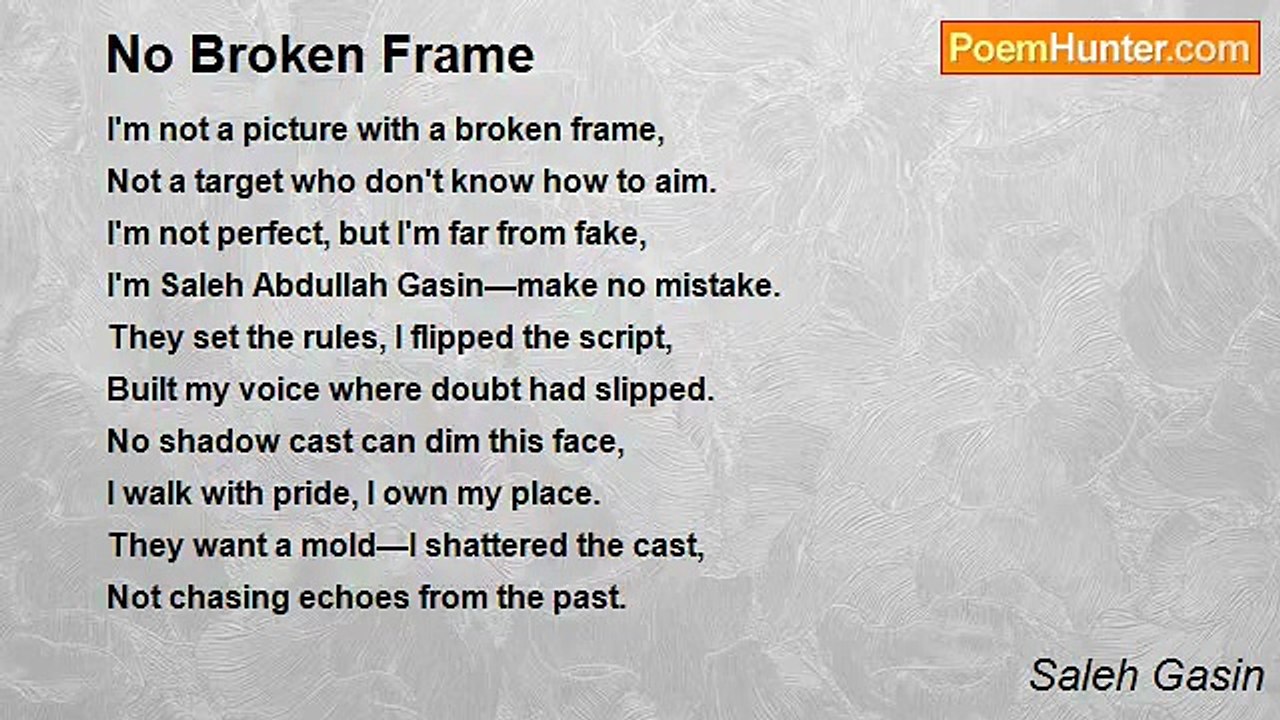 Saleh Gasin - No Broken Frame
