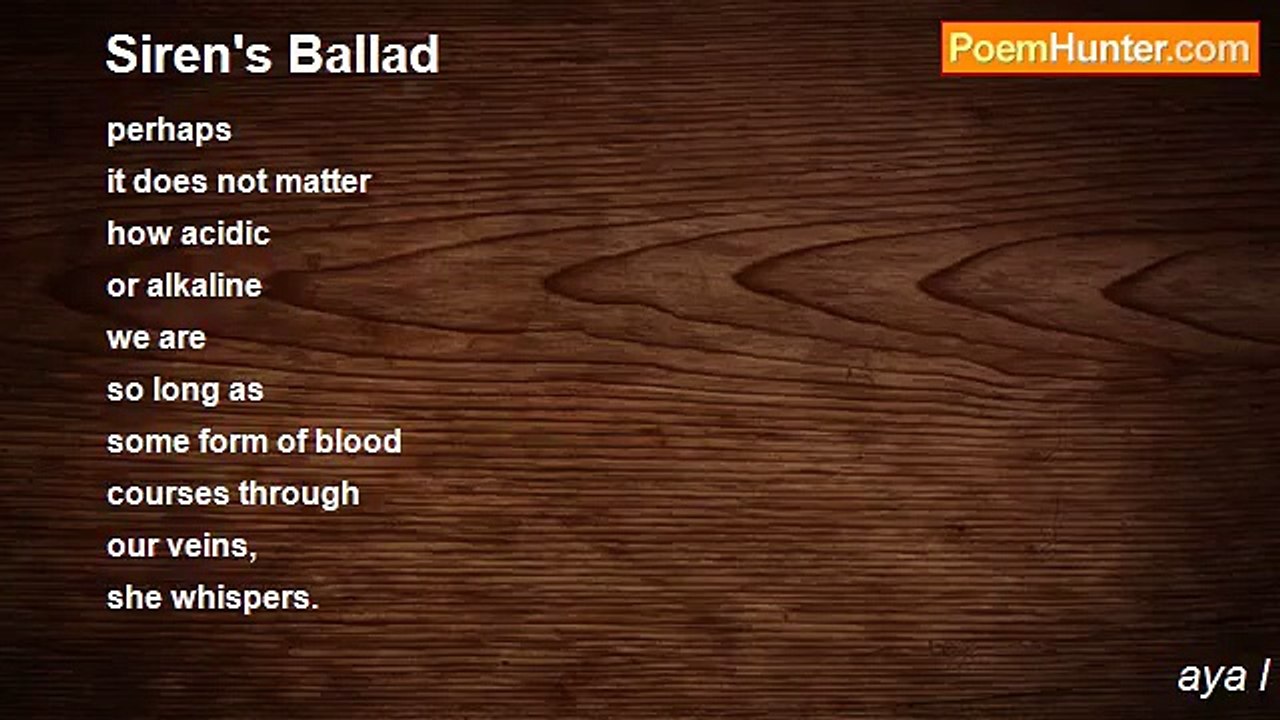 aya l - Siren's Ballad