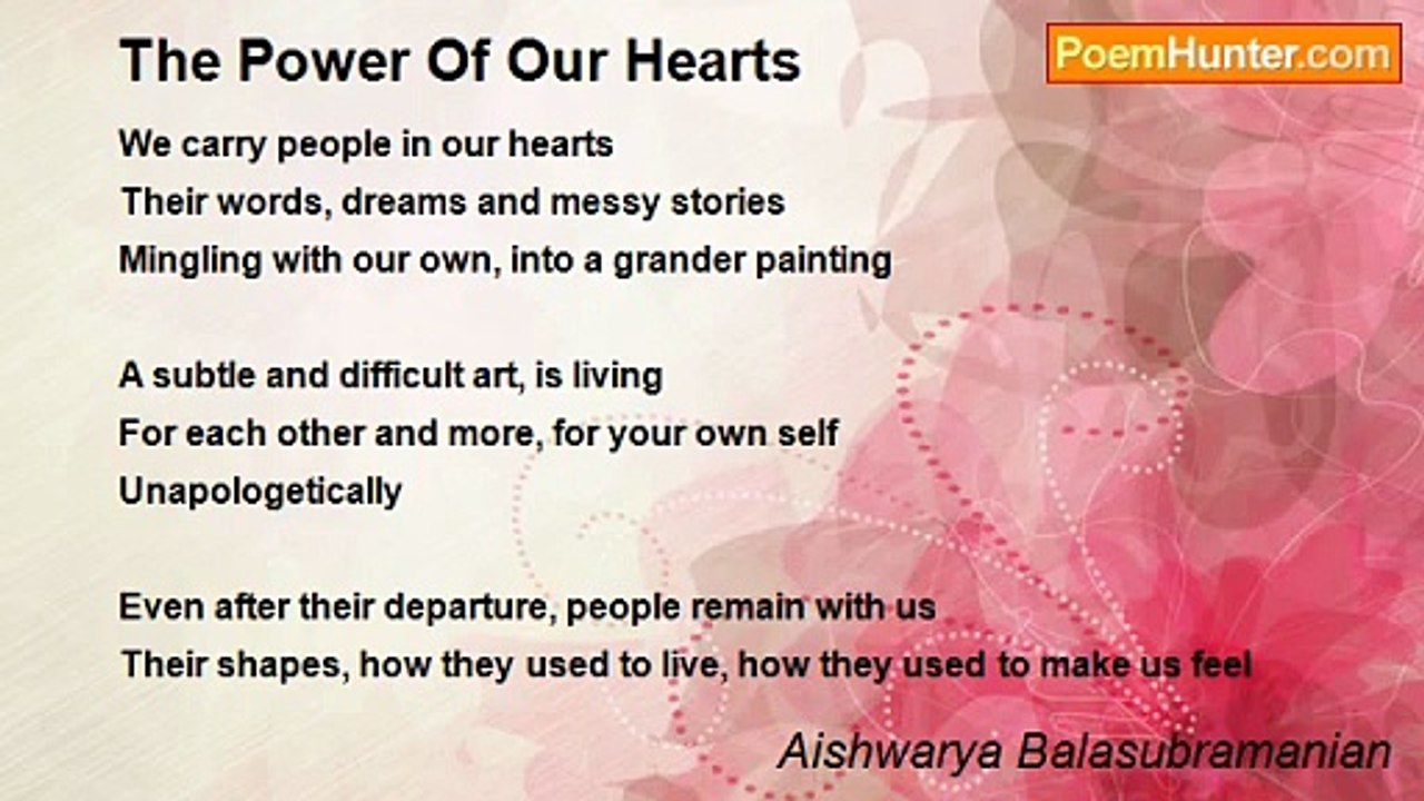 Aishwarya Balasubramanian - The Power Of Our Hearts