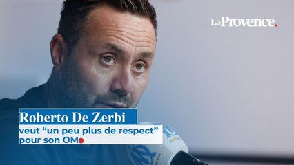 Roberto De Zerbi veut “un peu plus  de respect” pour son OM