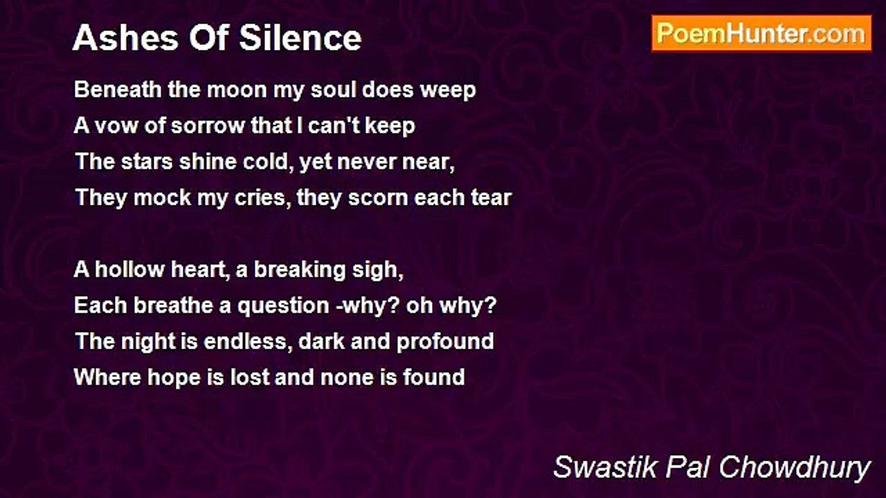 Swastik Pal Chowdhury - Ashes Of Silence