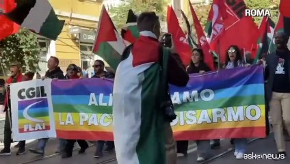 L'Italia si ferma per Gaza: le immagini dai cortei da Nord a Sud