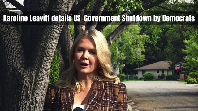 Karoline Leavitt details US Government Shutdown by Democrats