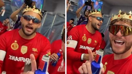 Alexis Vega es víctima de los festejos de Toluca; jugadores no dudan en decirle ''borracho''