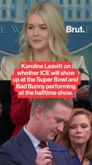 Karoline Leavitt responds to Bad Bunny headlining the Super Bowl halftime show.