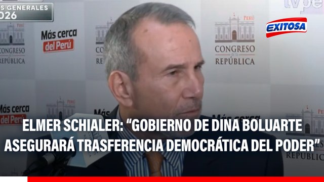 Gobierno de Dina Boluarte asegurará trasferencia democrática del poder en 2026, señala Elmer Schialer