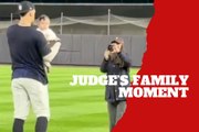 Aaron Judge shares touching moment with wife and baby after Yankees’ Game 3 win