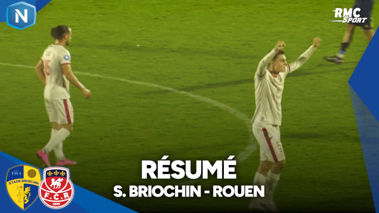 Résumé-National : Un but salvateur entre le leader Rouen et Saint-Brieuc (16e)