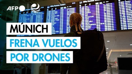 Aeropuerto de Múnich suspende vuelos por avistamiento de drones