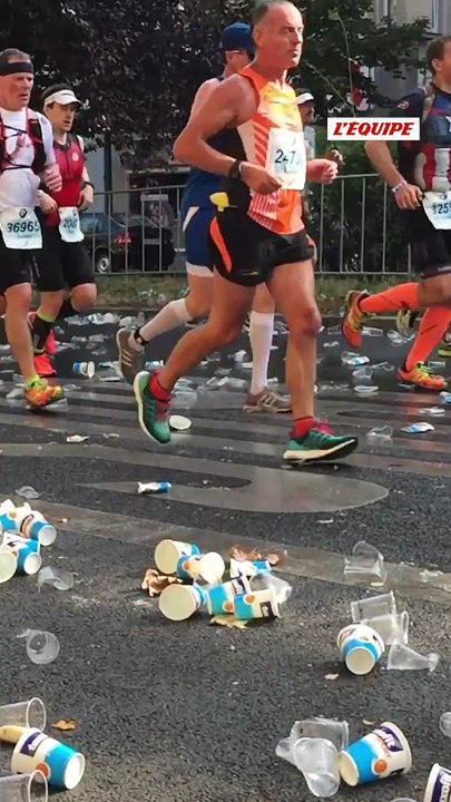 « Une première mondiale » : il n'y aura plus de bouteilles ni de gobelets sur les ravitaillements du Marathon de Paris 2 - Athlé - Marathon de Paris