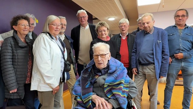 Camille Dufour, 100 ans et 3 jours, chante «Les filles des baraques» et «Fier d'être creusois»