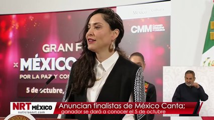 Anuncian finalistas de México Canta; ganador se dará a conocer el 5 de octubre