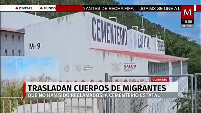 En Guerrero, cuerpos no reclamados de migrantes son trasladados a un cementerio estatal