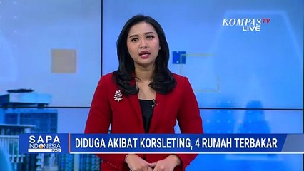 Kebakaran Hanguskan 4 Rumah di Cengkareng, Diduga Api Dipicu Korsleting Listrik | SAPA PAGI