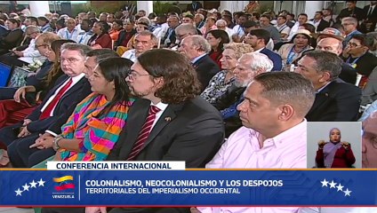 Jefe de Estado lidera cierre de Conferencia Colonialismo, Neocolonialismo y Despojos Territoriales
