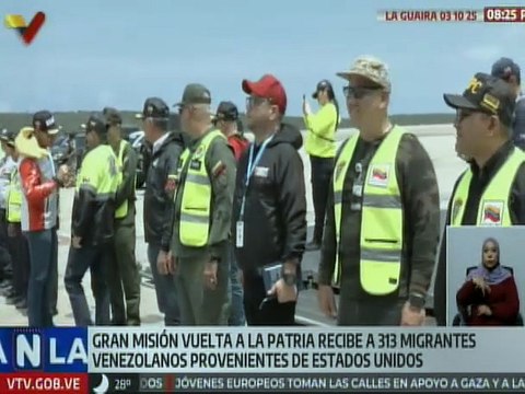 Arriban al país 313 migrantes venezolanos provenientes de Texas, Estados Unidos
