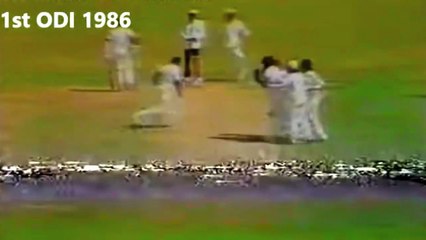 Pakistan vs Sri Lanka IST ODI 1986 Starting Action