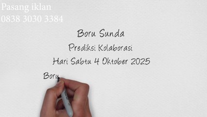 Kode Syair Boru Sunda Hari Sabtu 4 Oktober 2025 #PakTuntung