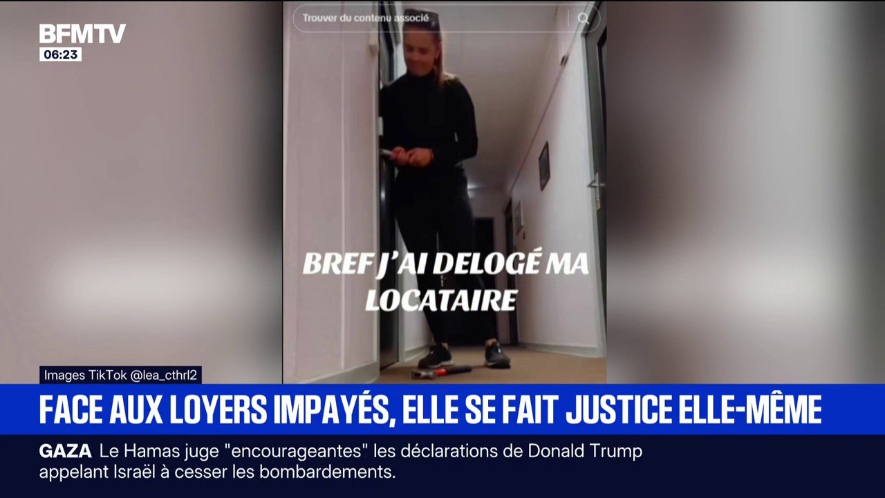 Face aux loyers impayés, cette propriétaire déloge elle-même sa locataire