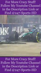 George Russell forced to abandon Singapore GP practice after smashing into barriers and mangling Mercedes