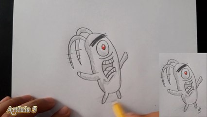 How to draw Plankton from SpongeBob