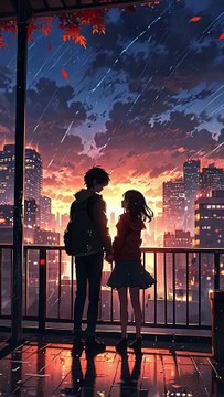 Balcony Rain View