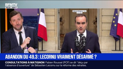 Abandon du 49.3: pourquoi Sébastien Lecornu se prive d'une arme pour faire passer son budget ?