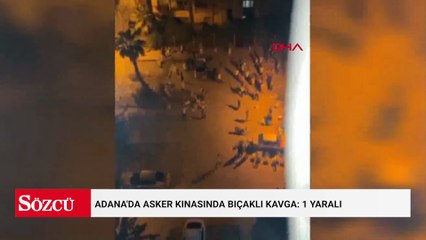 Adana'da asker kınasında bıçaklı kavga: 1 yaralı