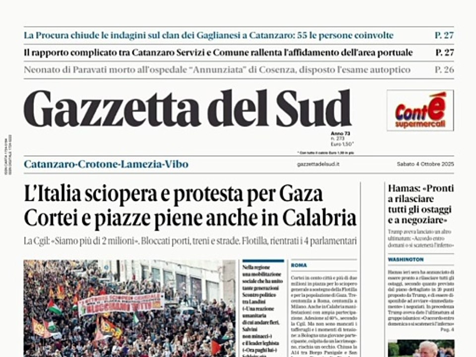 rassegna calabria 4 ottobre