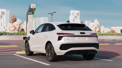 Audi Q3 Sportback e-hybrid 200kW – HV-Batterie und DC-Ladetechnologie – Animation