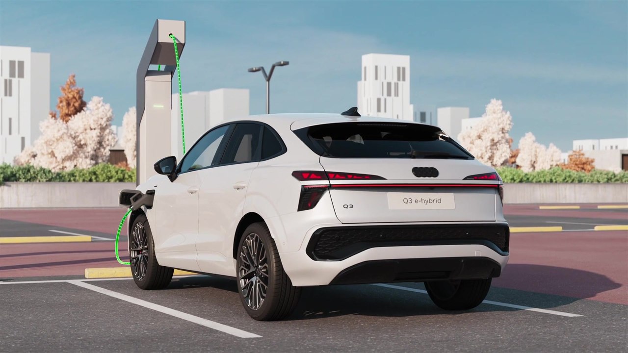 Audi Q3 Sportback e-hybrid 200kW – HV-Batterie und DC-Ladetechnologie – Animation