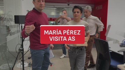 VISITA AS | MARÍA PÉREZ, doble campeona del mundo en TOKIO, visita nuestra REDACCIÓN