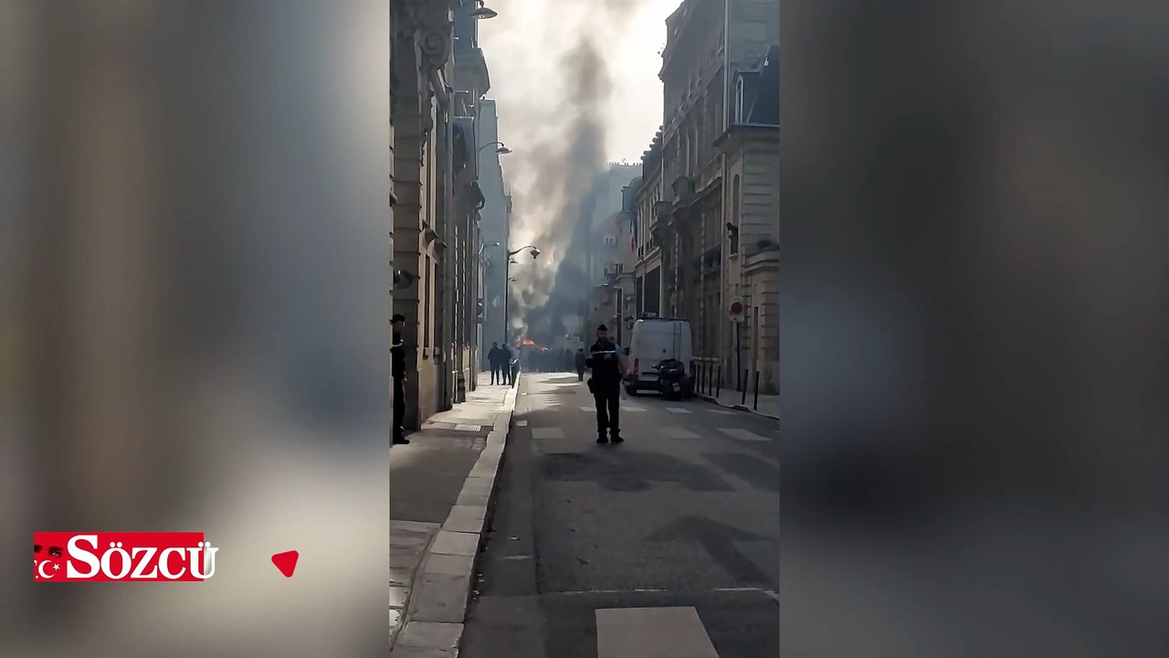 Paris'te Başbakanlık konutu yanında araba patladı