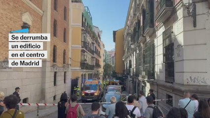 Se derrumba un edificio en Madrid: los servicios de Emergencias trabajan en la zona
