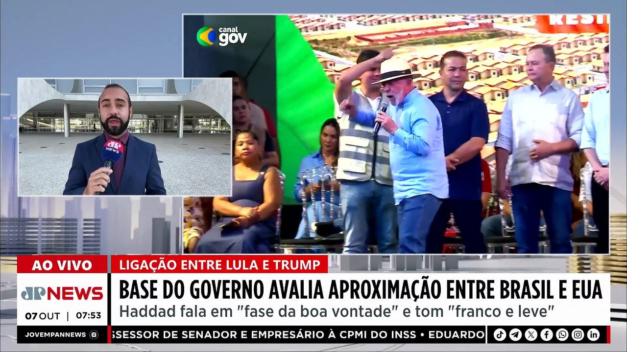 Haddad prevê “fase de boa vontade” entre Brasil e EUA após ligação de Lula e Trump