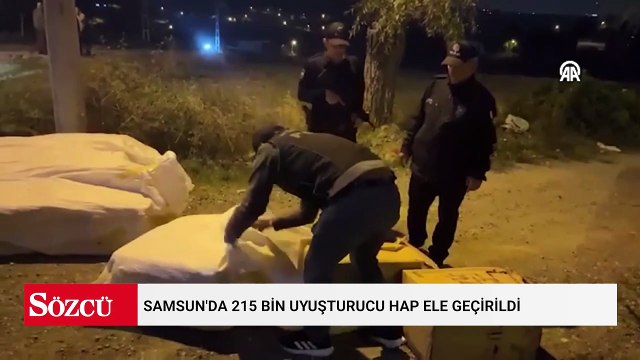 Samsun'da 215 bin uyuşturucu hap ele geçirildi
