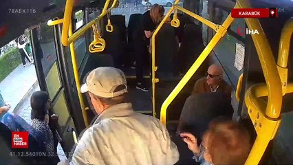 Karabük'te duyarlı şoför fenalaşan yolcuyu dakikalar içinde hastaneye ulaştırdı