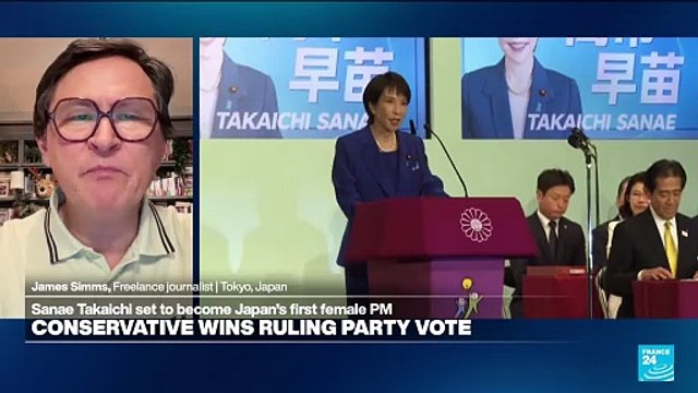 Japan’s ruling party elects Sanae Takaichi as new leader, likely to become first female PM