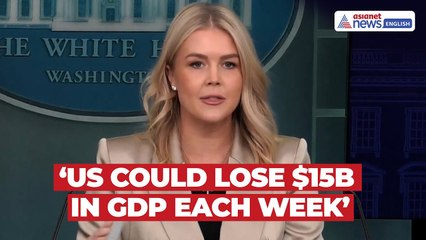 ‘US Could Lose $15B in GDP Each Week’: White House Press Secy Leavitt on Govt Shutdown