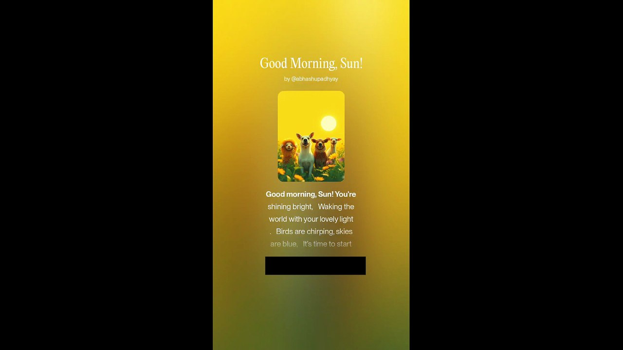 Good Morning Sun | Cheerful Kids Song for Morning Routine